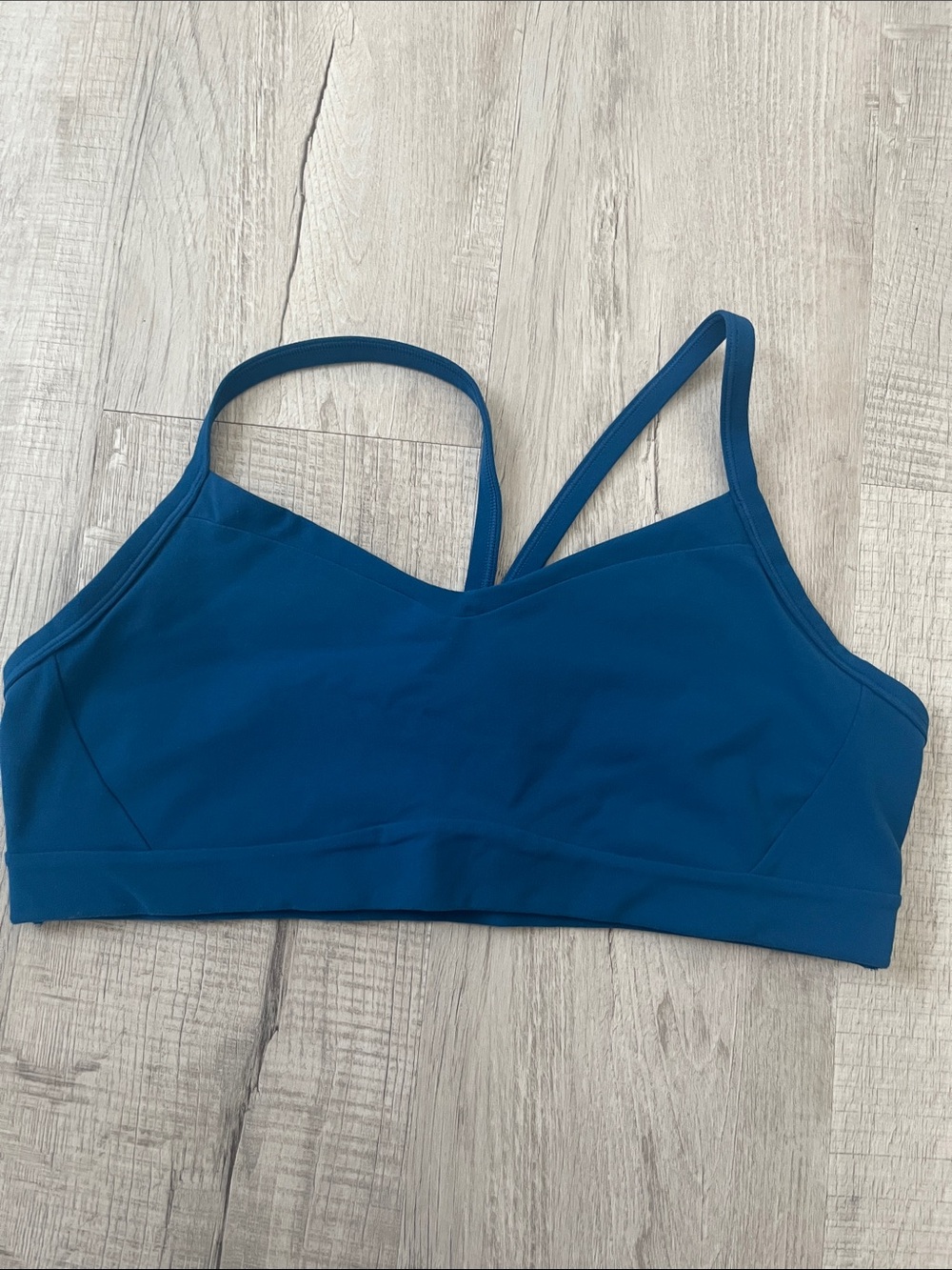 Athleta Women’s Teal Strappy Sports Bra